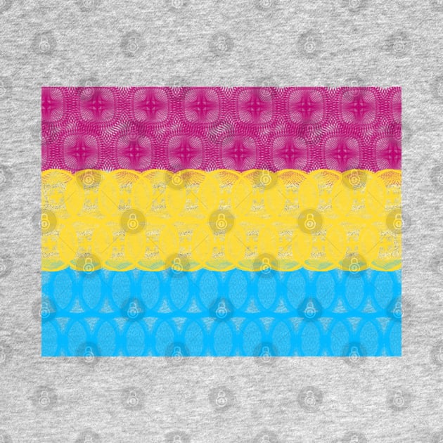 Spirograph Patterned Pansexual Flag by RachelEDesigns